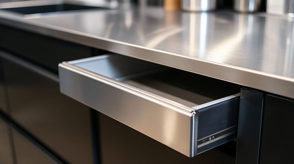 stainless steel soft close drawer slides